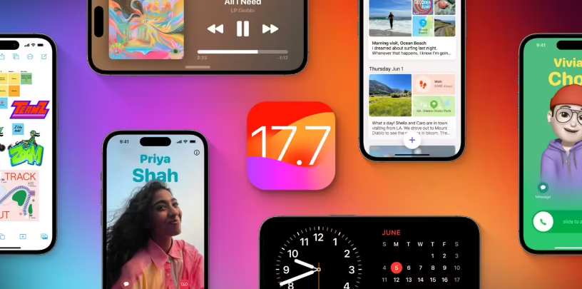 合江苹果手机维修分享苹果 iOS / iPadOS 17.7.1 正式版推送 
